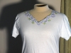 Embroidered V-Neck