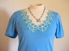 Embroidered neckline