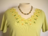 Embroidered neckline