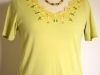 Embroidered neckline