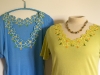 Embroidered neckline